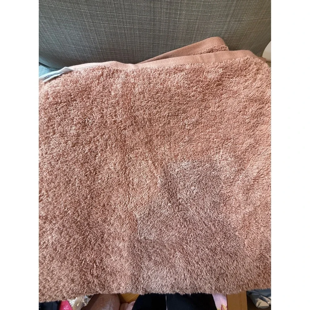 Coyuchi Organic Cotton Bath Sheet Terracotta Rust Made in Turkey